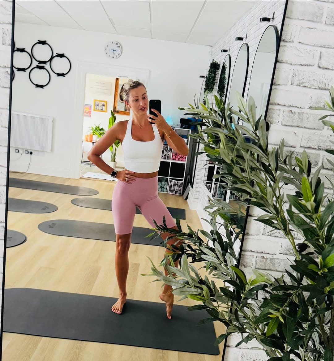 Jana in the FinFit Studio mat room